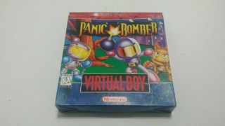 Nintendo 3d Virtual Boy Vb Game Panic Bomber Us Ver Complete Cib Bomberman Rare