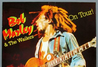 BOB MARLEY - mega rare vintage Germany 1980 UPRISING concert poster 2