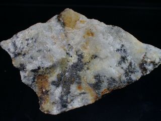 Rare Acanthite After Native Silver In Silver Ore Queen Mine Stevens Washington