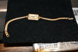 Ww2 1941 Us Civil Air Patrol Pilot Wings Bracelet Locket Rare Gold Filled 1941