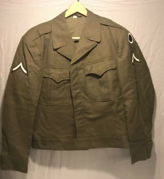 Immaculate Wwii Serge Wool Us Army Field Jacket 42r Olive Drab 1944 Ww2 Rare