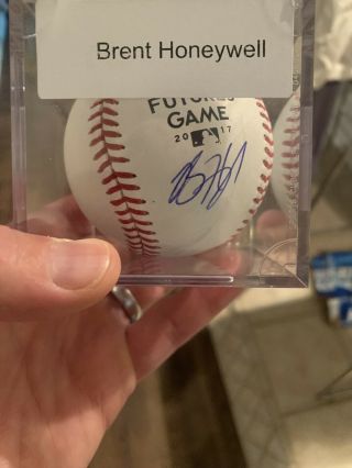 Brent Honeywell Signed 2017 Futures Game Mvp Baseball Autographed Mlb Cert Rare