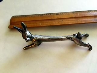 Knife Rest Antique French / German Art Deco Rabbit / Hare Figural Animal
