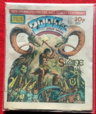 2000ad Prog 330 1st Appearance Of Slaine Judge Dredd 2000a.  D.  Rare Comic Key 
