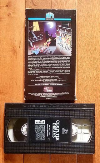 COMPUTER DREAMS (VHS,  1989) w/Amanda Pays (Max Headroom) RARE MPI 3