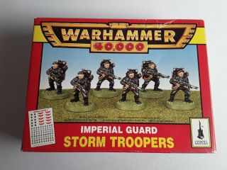 Warhammer 40k Imperial Guard Storm Troopers Metal Oop Nib Rare