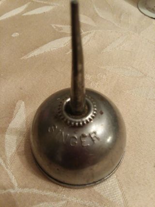 Vintage Antique Early Small Singer Sewing Machine Thumb Pump Oiler Oil Can