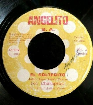 7 " Los Charapitas " El Solterito " Rare Cumbia Fuzz Psych Peru Vg,