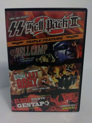 Ss Hell Pack Ii Vol.  2 3 - Disc Set Hell Camp Rare Oop Horror Htf