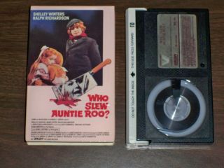 Who Slew Auntie Roo? - Beta Rare - 1972 Shelley Winters - Horror Cult - Vestron