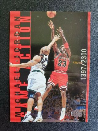 1998 - 99 Upper Deck Game Action Legends G2 Michael Jordan Red Rare Serial /2300
