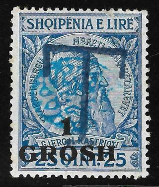 Albania 1915 - Postage Due Stamps Taxe 1 Grosh / 25 Qind Mlh - Very Rare
