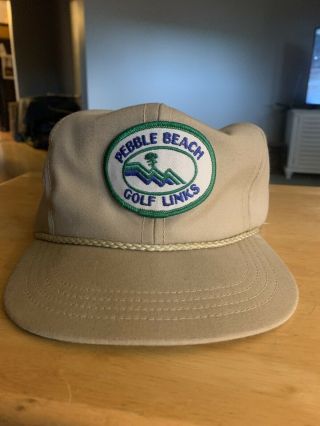 Vtg Pebble Beach Golf Club Links Cap Hat Strapback Imperial Vintage Rare