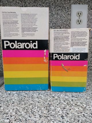 Polaroid SX - 70 Land Camera & Flash both BOXES & MANUALS RARE 3