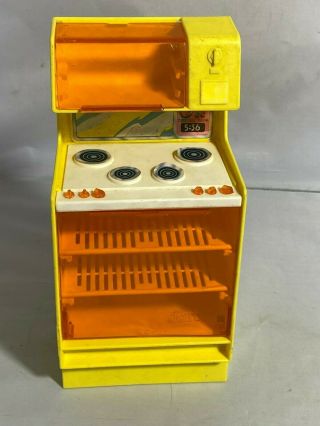 Vintage 1978 Barbie Dream House Kitchen Microwave Oven Stove Furniture