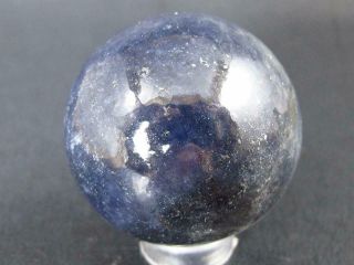 Rare 1.  5 " Iolite Cordierite Sphere From Tanzania - 323 Carats