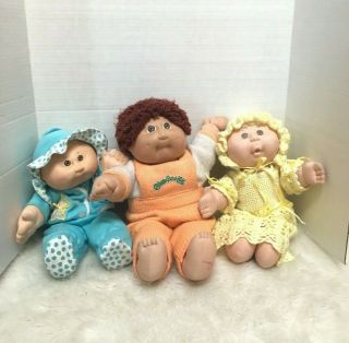Patch Cabbage Vintage Doll Kids 1985,  1986,  1991 - Set Of 3