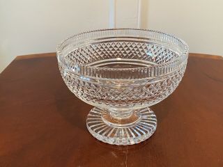 Rare True Vintage WATERFORD CRYSTAL Castletown Compote Footed Centerpiece Bowl 3