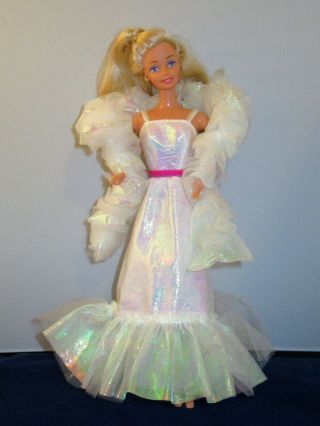 Barbie Vintage 1983 Crystal Barbie Doll Mattel 4598 Oo & Jewelry