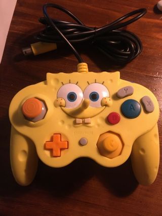 Spongebob Squarepants Controller For Nintendo Gamecube Wii Authentic Rare