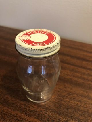 Vintage Heinz 57 Ketchup 4” Glass Jar Rare