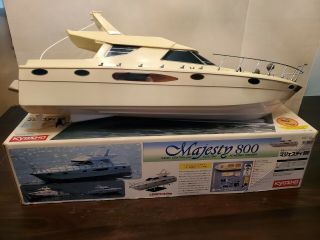 Vintage Kyosho Majesty 800 Dual Motor Rc Yacht Boat Rare
