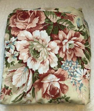 Vintage Ralph Lauren River Floral Queen Flat Sheet