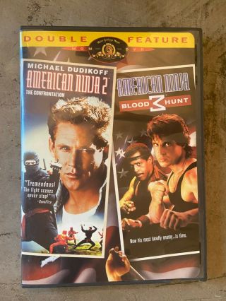 American Ninja 2: The Confrontation & 3: Blood Hunt,  Rare,  Dvd,  1987/ 1989
