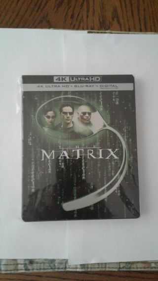 The Matrix (4k Steelbook,  Rare Best Buy Exclusive 3 Disc Set)