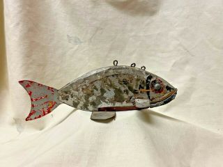 Vintage Minnesota Folk Art Crappie Fish Decoy