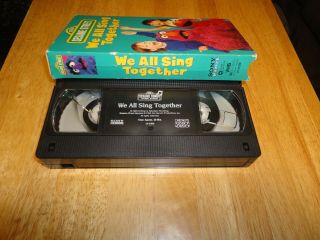 We All Sing Together (VHS,  1996) Elmo Sesame Street Kids Rare Non - Rental 2