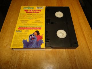 We All Sing Together (VHS,  1996) Elmo Sesame Street Kids Rare Non - Rental 3