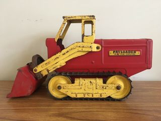 Rare Vintage Early 1950 ' s Nylint HOUGH Pressed Steel Payloader Tractor Shovel 2