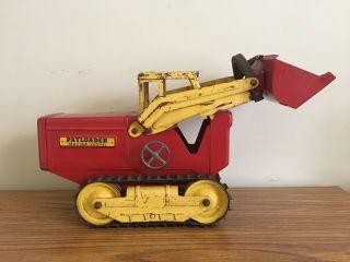 Rare Vintage Early 1950 ' s Nylint HOUGH Pressed Steel Payloader Tractor Shovel 3