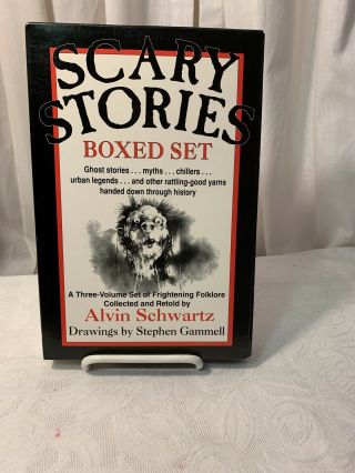 Vg Oop Scary Stories To Tell In The Dark,  Rare Box Set,  3 Volumes