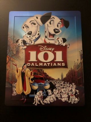 101 Dalmatians Rare Zavvi Uk Blu - Ray Steelbook W/ Slip Cover & Region -