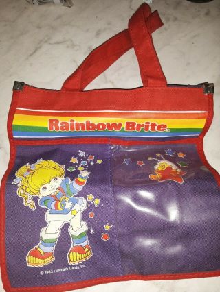 Rare Vtg 1983 Hallmark Rainbow Brite Small Purse/case Bag