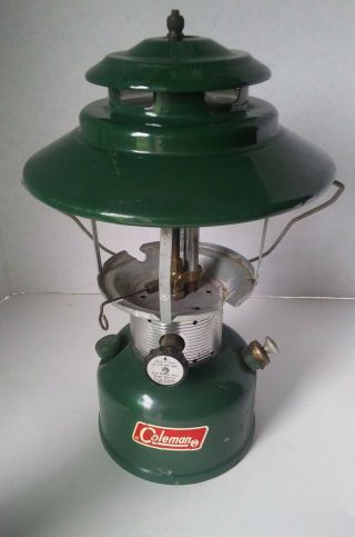 Vintage Coleman Lantern Green Model 228f Parts,  Repair Or Restoration 1972