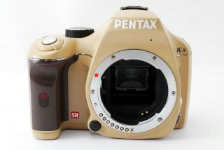 Pentax K K - X 12.  4MP Digital SLR Camera Rare Beige Body [N.  Mint] From Japan 2
