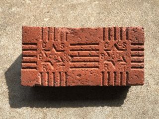 Rare.  1900’s.  Star Of David Brick.  COFFEYVILLE SHALE BRICK & ROOFING TILE CO. 2