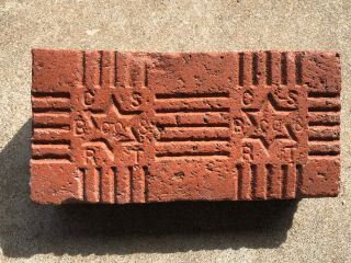 Rare.  1900’s.  Star Of David Brick.  COFFEYVILLE SHALE BRICK & ROOFING TILE CO. 3