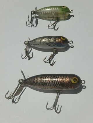 3 Heddon Torpedos 2 Photo Finish One Greenfish 2 Tiny One Standard Collectable