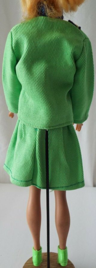 1960’s Mod Barbie Clone Lime Green Outfit Jacket.  Top.  Skirt & Boots - Hong Kong 2