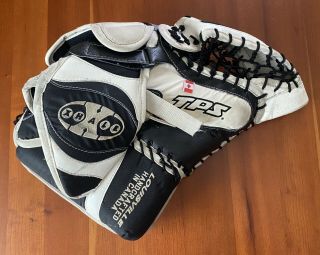 Rare Louisville Tps Xhale Hockey Goalie Glove/mitt Senior Leather Canada