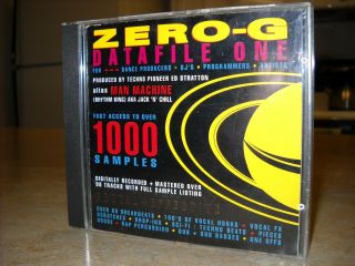Zero - G Datafile One (audio Sample Cd From 1991) Very Rare Oop