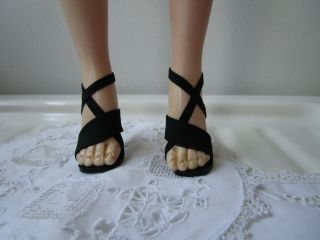 Lovely Vintage Madame Alexander Cissy Black High Heels - Copies Of Rare Shoes