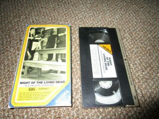 Night Of The Living Dead Vhs,  Early Release On Meda/media Video.  Oop,  Rare