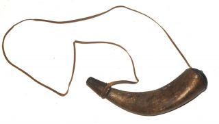Antique 18th Century American Revolutionary War Gun Powder Horn