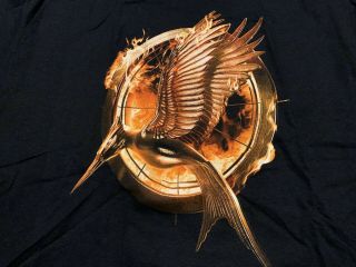 THE HUNGER GAMES rare Catching Fire - Carmike Cinemas promotional t - shirt XL 2