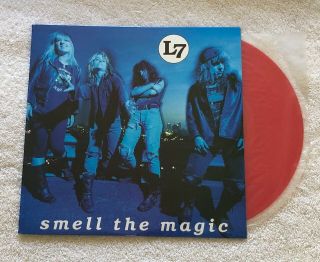 L7 Smell The Magic Rare Import 10 " Red Vinyl Ep 
